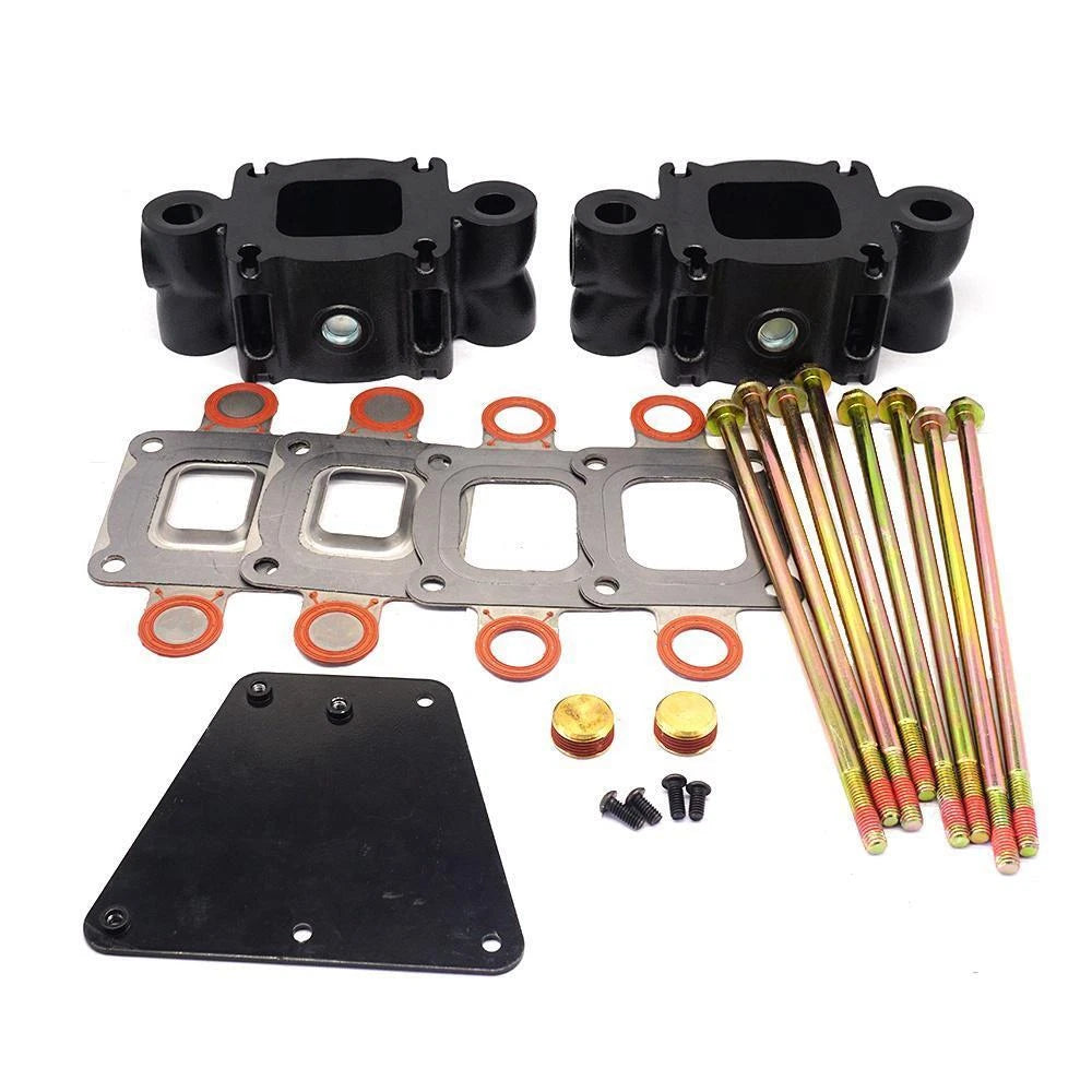 Dry Joint Exhaust Riser Spacer Kit for Mercruiser V6 V8 (Replace 864929A4 864929A2)