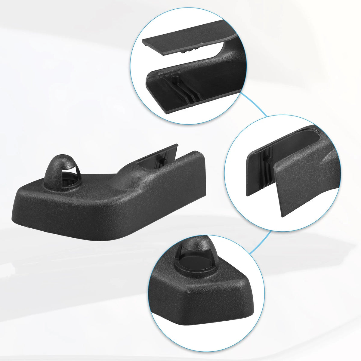 Rear Windshield Wiper Arm Nut Cap 30753642 for Volvo V70 (2001–2007) Black