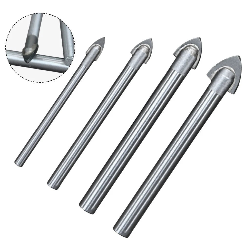 2X Glass Drilling Bits Set for DIY Home Projects (Enhanced Hard Metal)