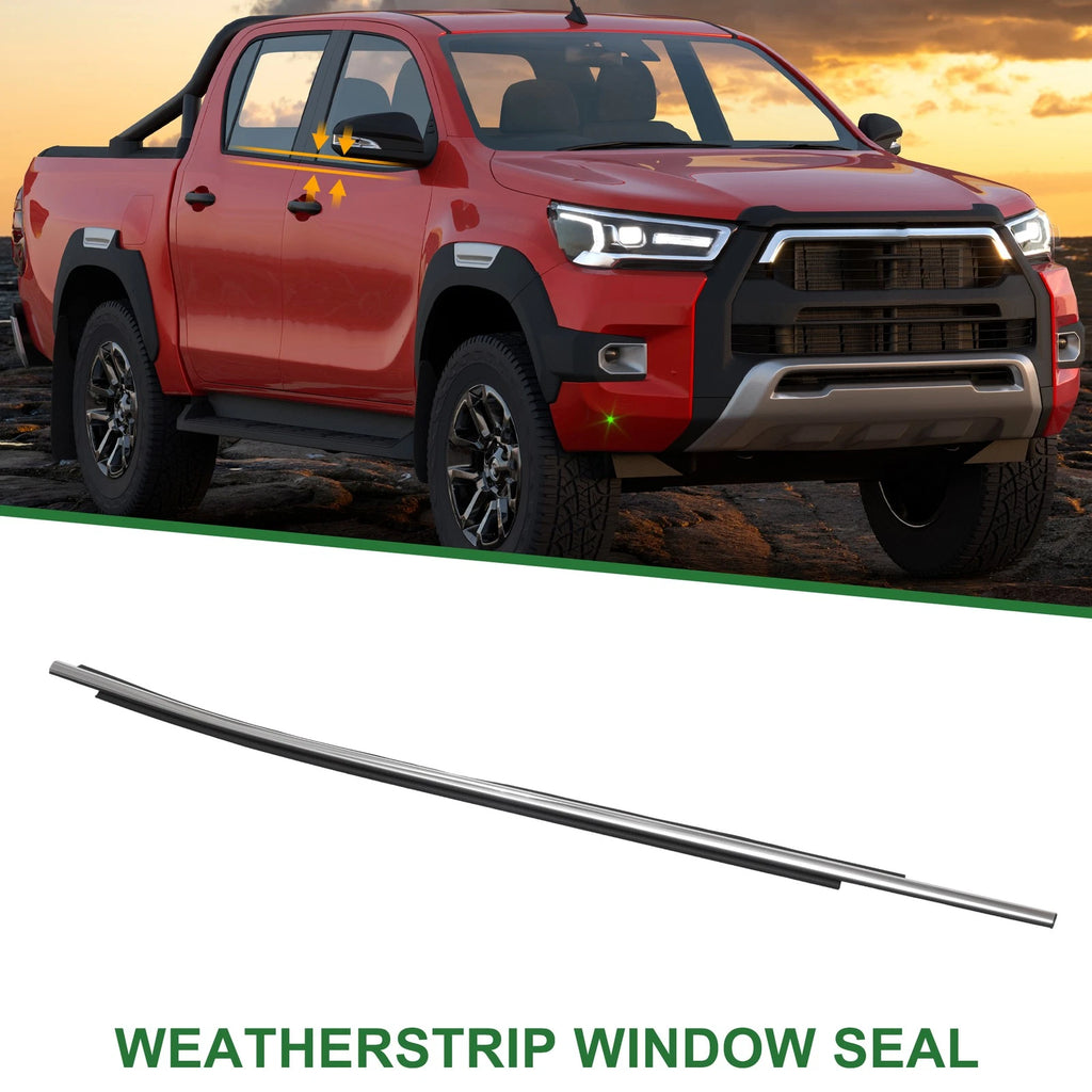 1pc Front Left Weatherstrip Window Seal Replacement for Toyota Hilux (2015–2024)
