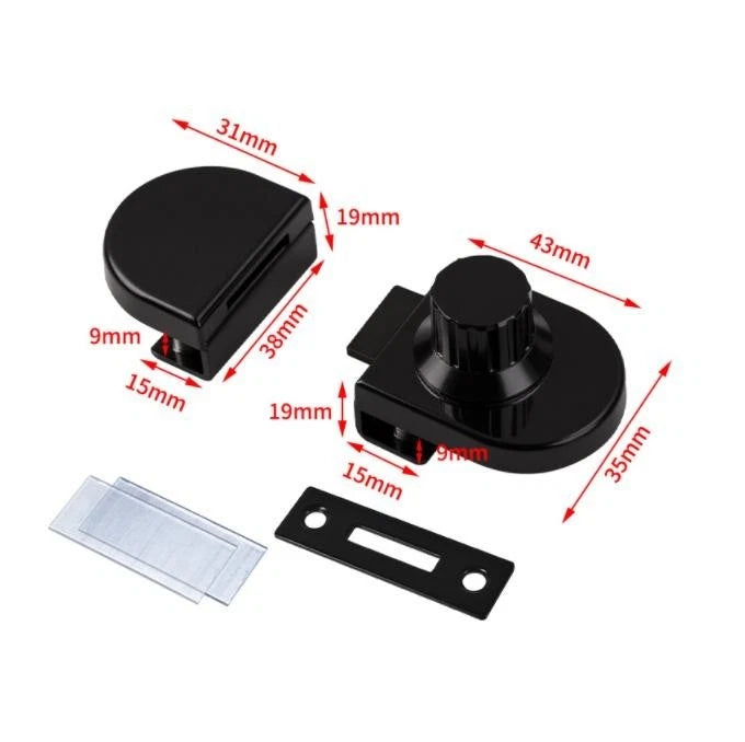 Keyless Knob Lock for Glass Cabinet Display