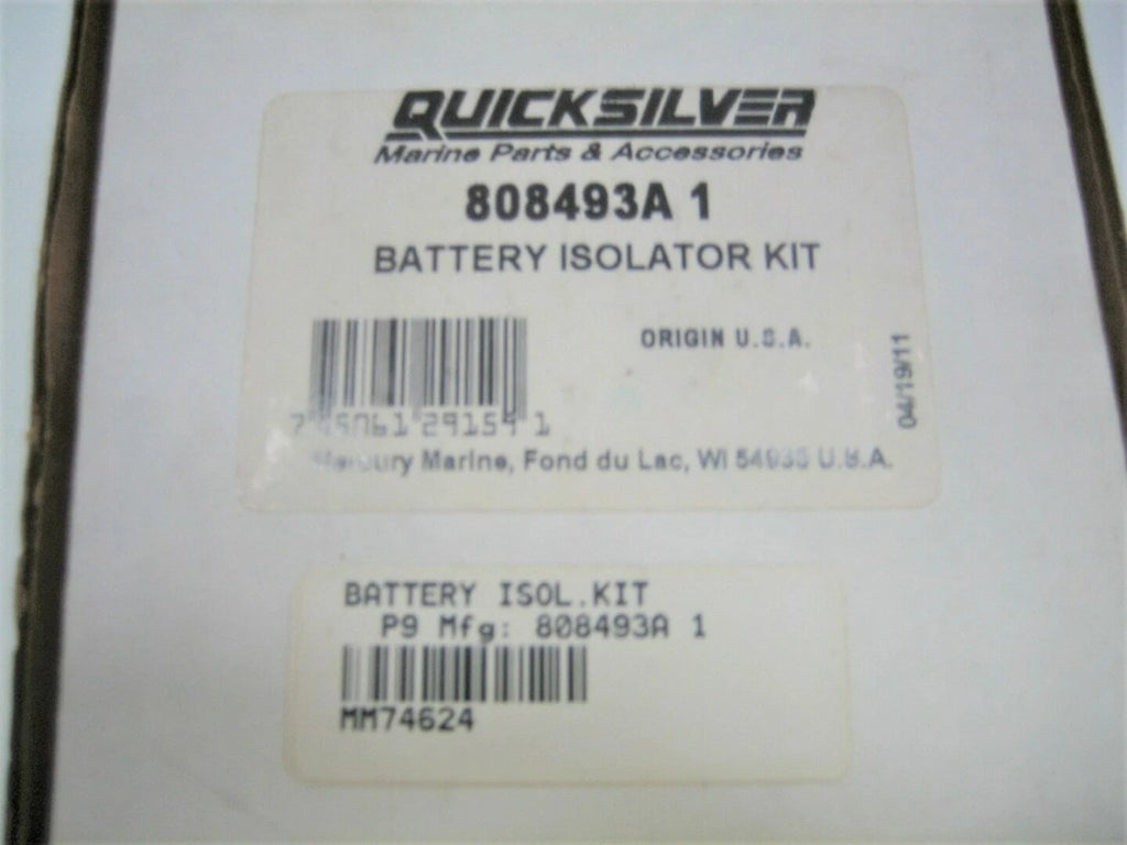 Battery Isolator Kit for Mercury 225 EFI 2003–2006 (808493A1)