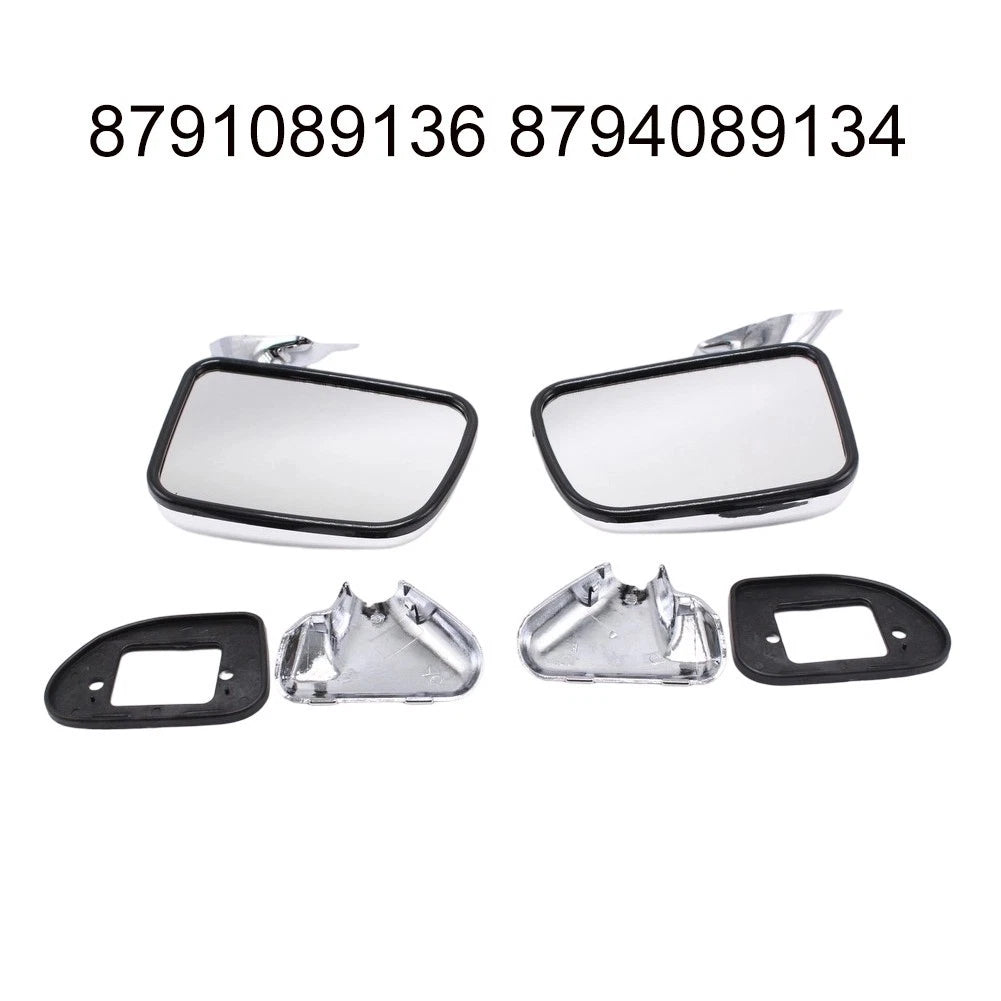 Manual Side Mirrors ABS+Glass Construction Pressure Resistant Easy Installation