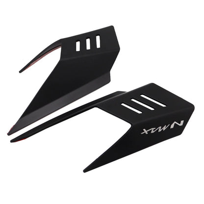 2Pcs Black Motorcycle Fairing Wing Side Spoiler Cover For Yamaha Nmax 2024-2025
