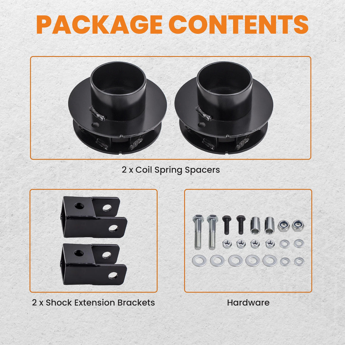 2.5" Leveling Kit for Dodge Ram 2500 3500 Pickup 4WD (2013–2026)