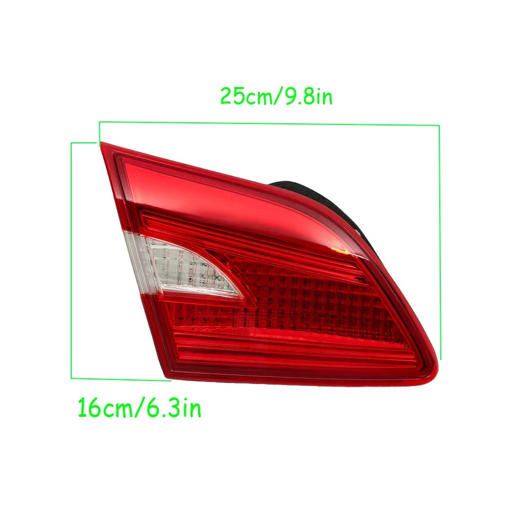Tail Light Inner for Nissan Sentra (2016–2018) Left Side Halogen Black Housing