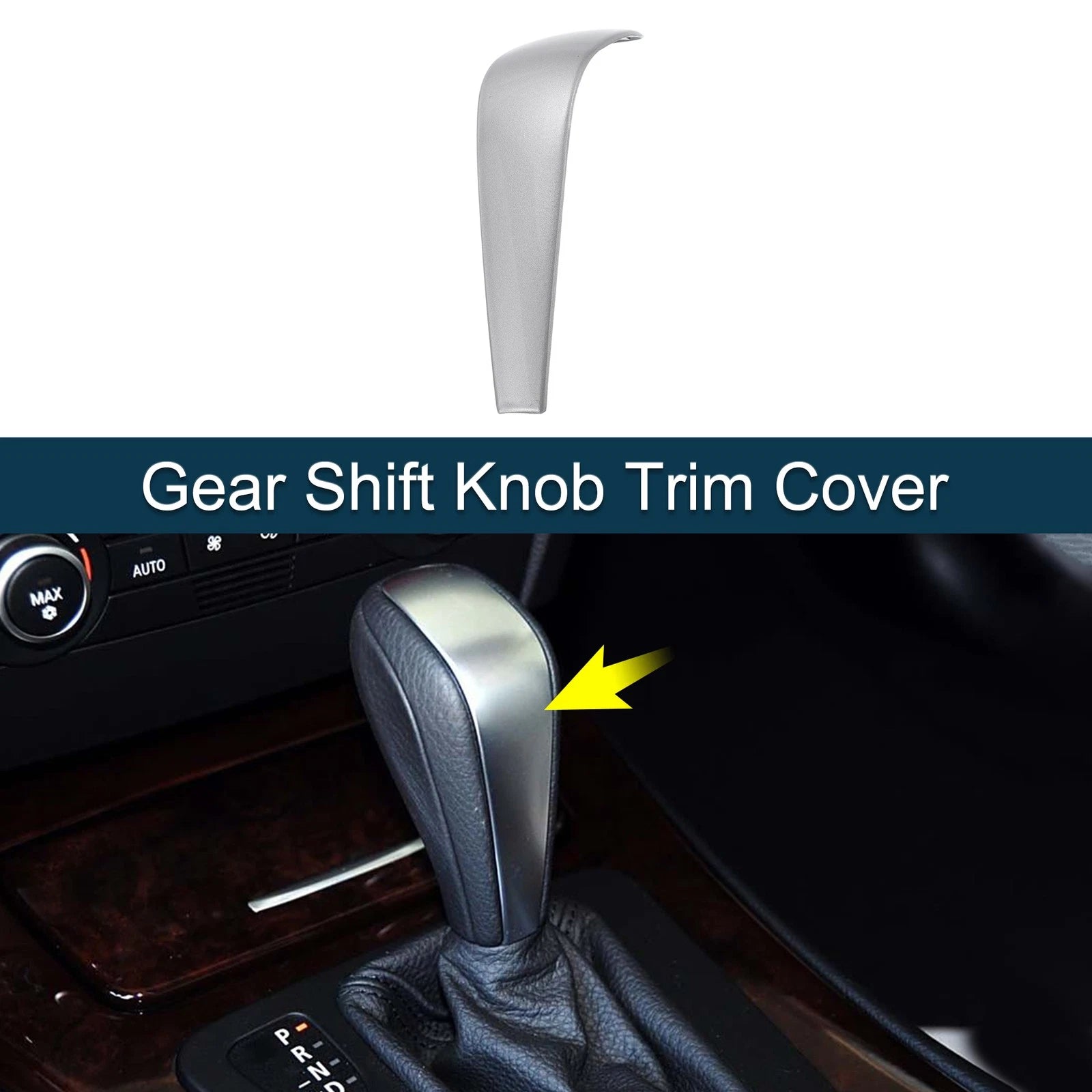 Gear Shift Knob Cover Sticker for BMW 1 3 Series Z4 X1 E90 E92 (2005–2012)