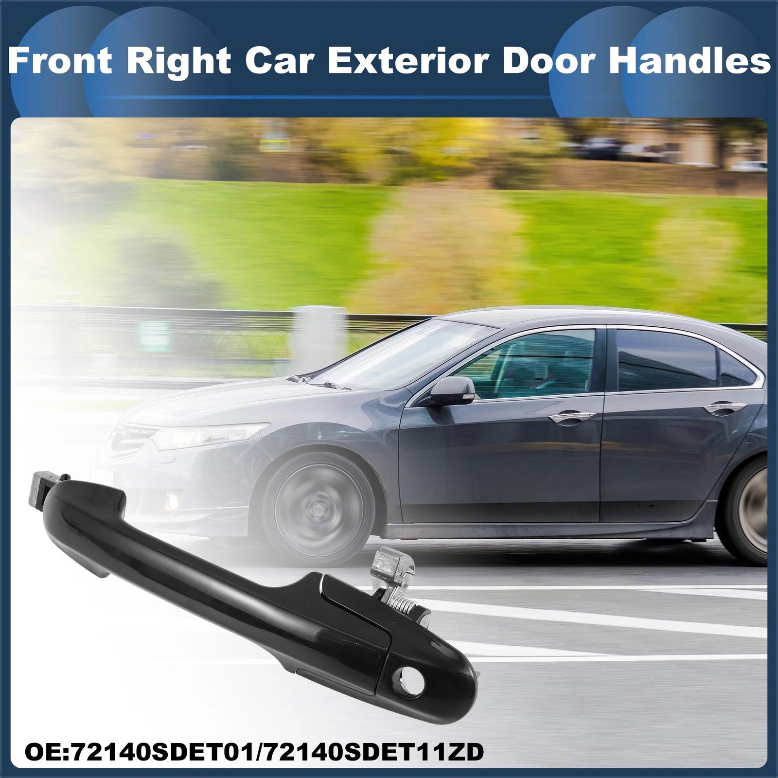 Front Right Exterior Door Handle Replacement for Honda Accord (2003–2007)