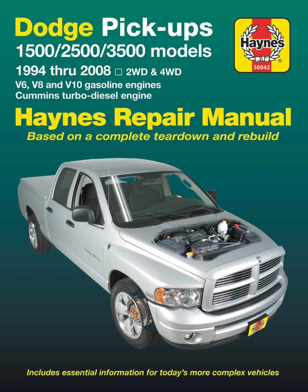 Haynes Repair Manual for Dodge Pick-ups 1500 2500 3500 (1994–2008)