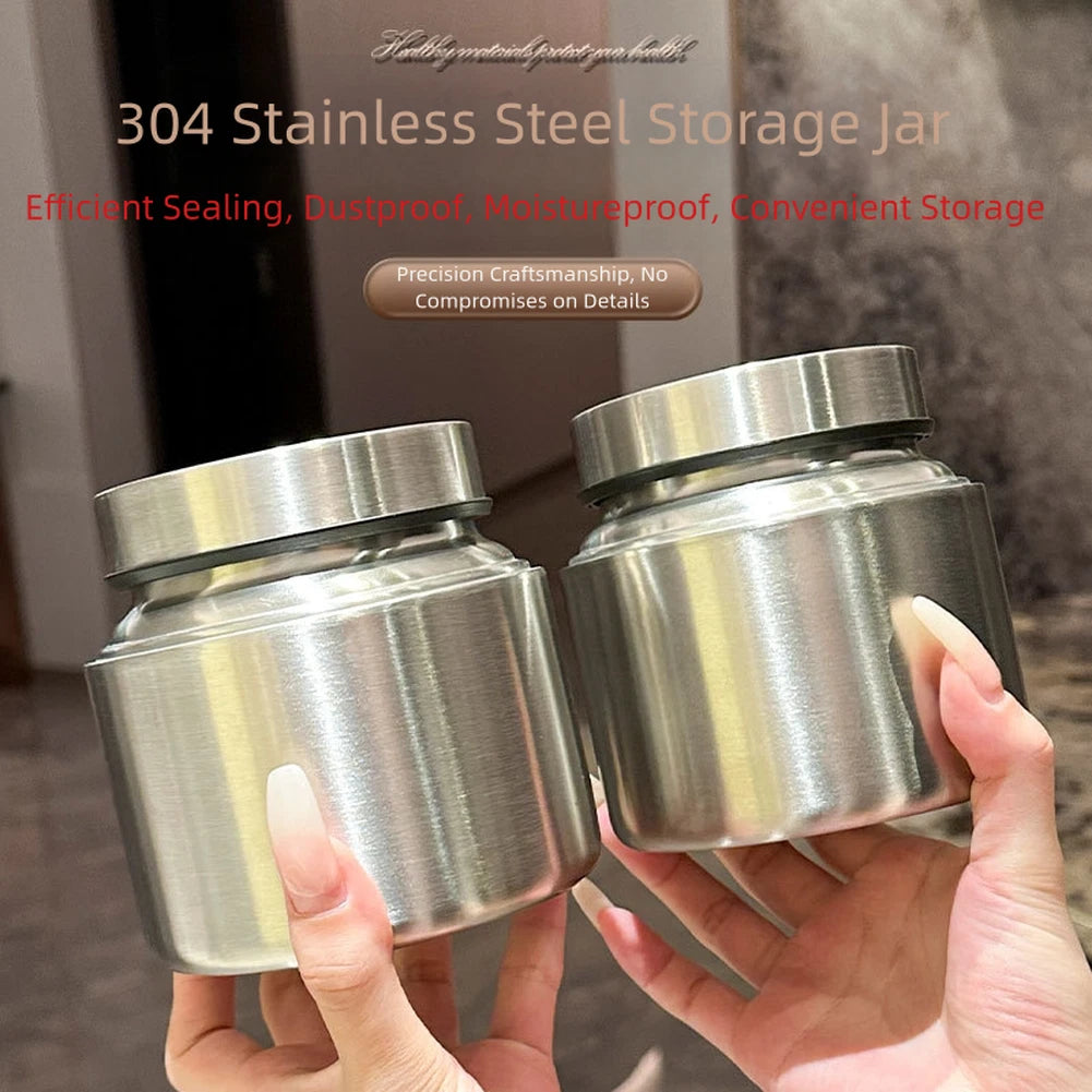 Stainless Steel Airtight Container for Tea Storage (2010–2023)