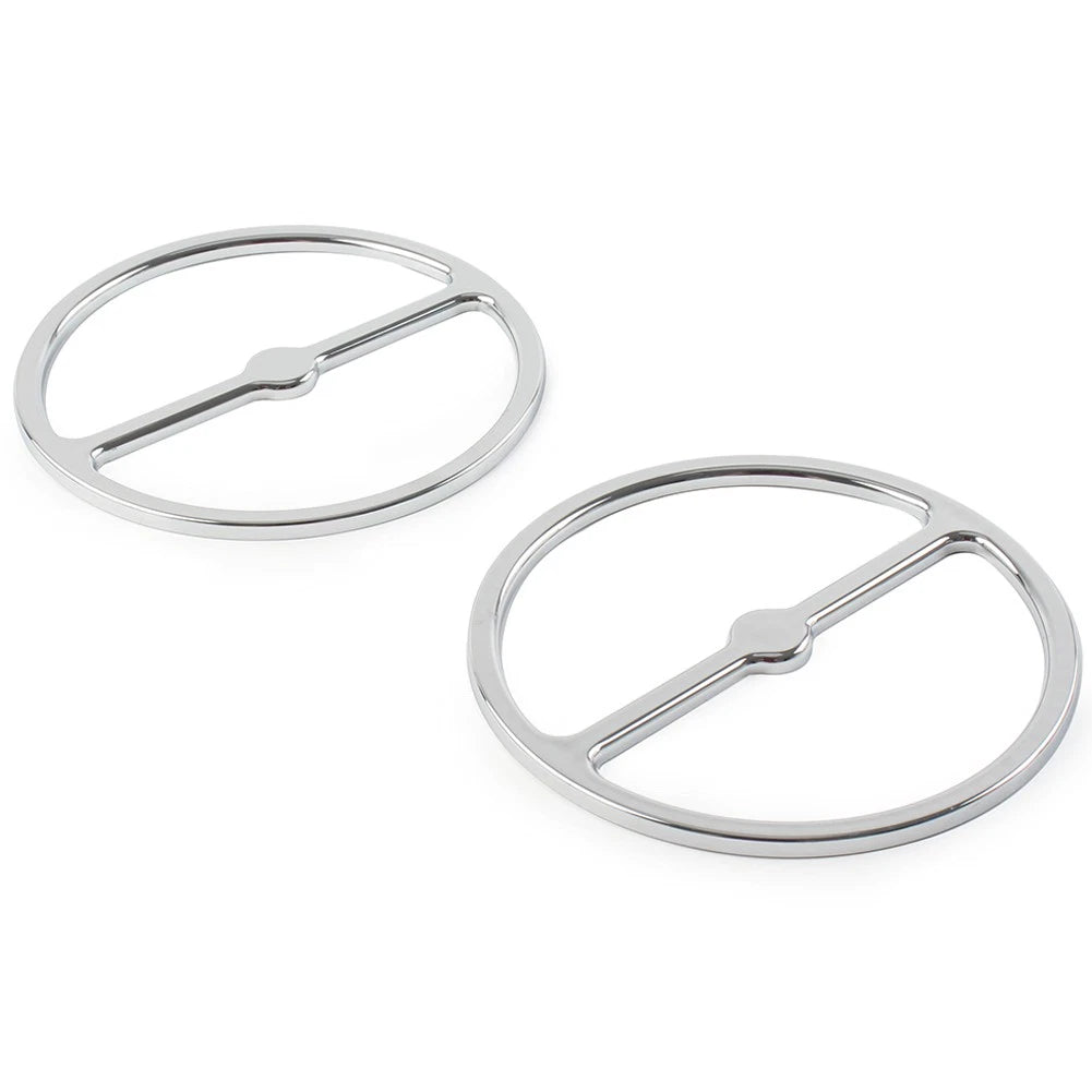 Chrome Speaker Trim Ring Cover Set for Harley Electra Glide (2014–2023)