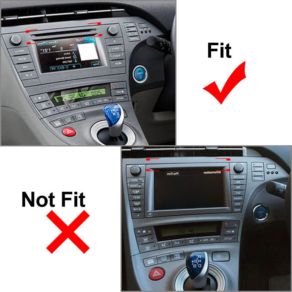 3 Pcs RHD Radio CD Navigation Display Panel Cover Trim for Toyota Prius (2012–2015)