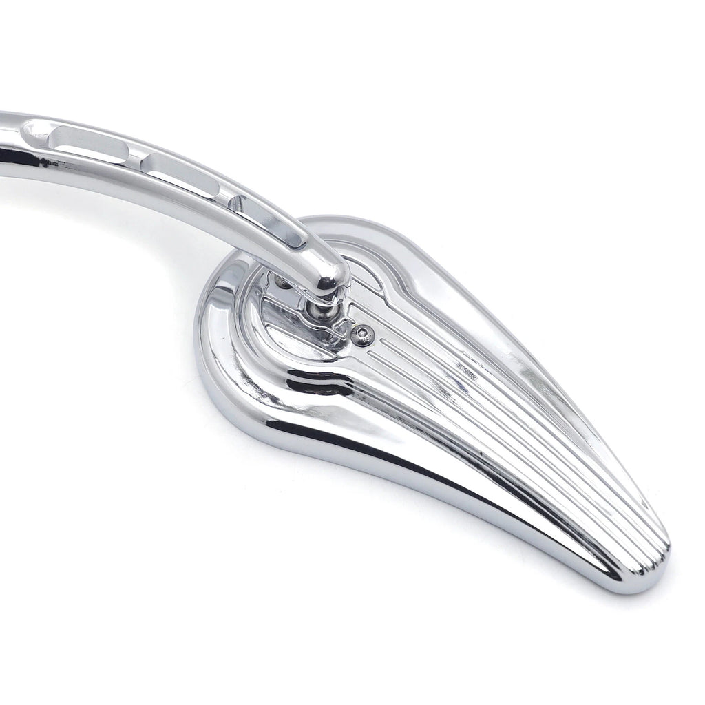 Chrome Raindrop Side Mirrors for Harley Iron 883 1200 (2004–2023)