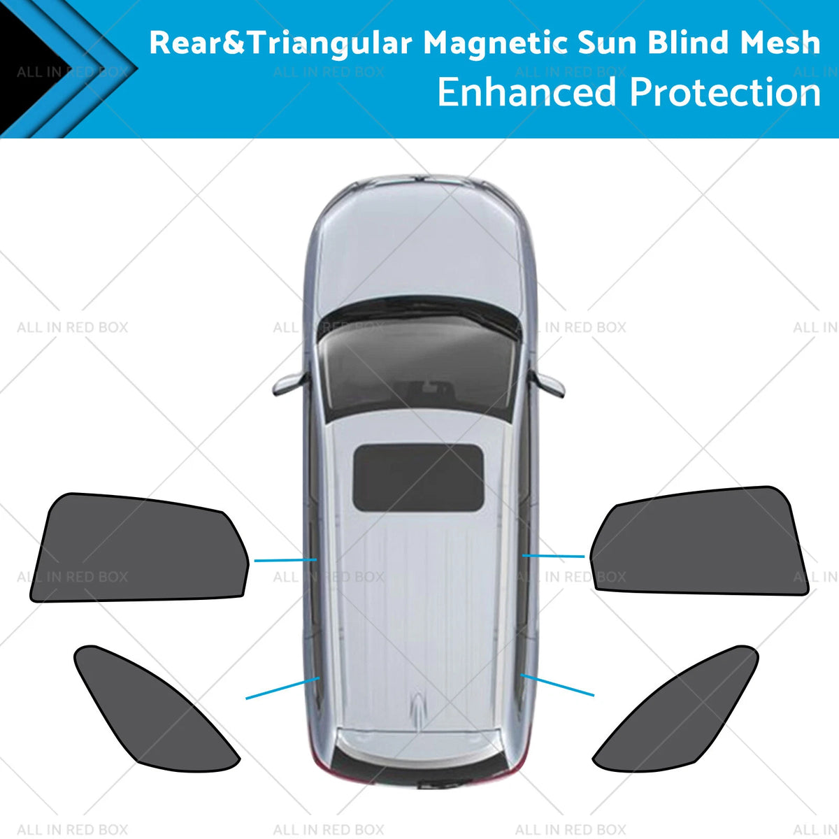 Magnetic Rear & Triangular Sun Shade for Mazda CX-3 (2015–Current)