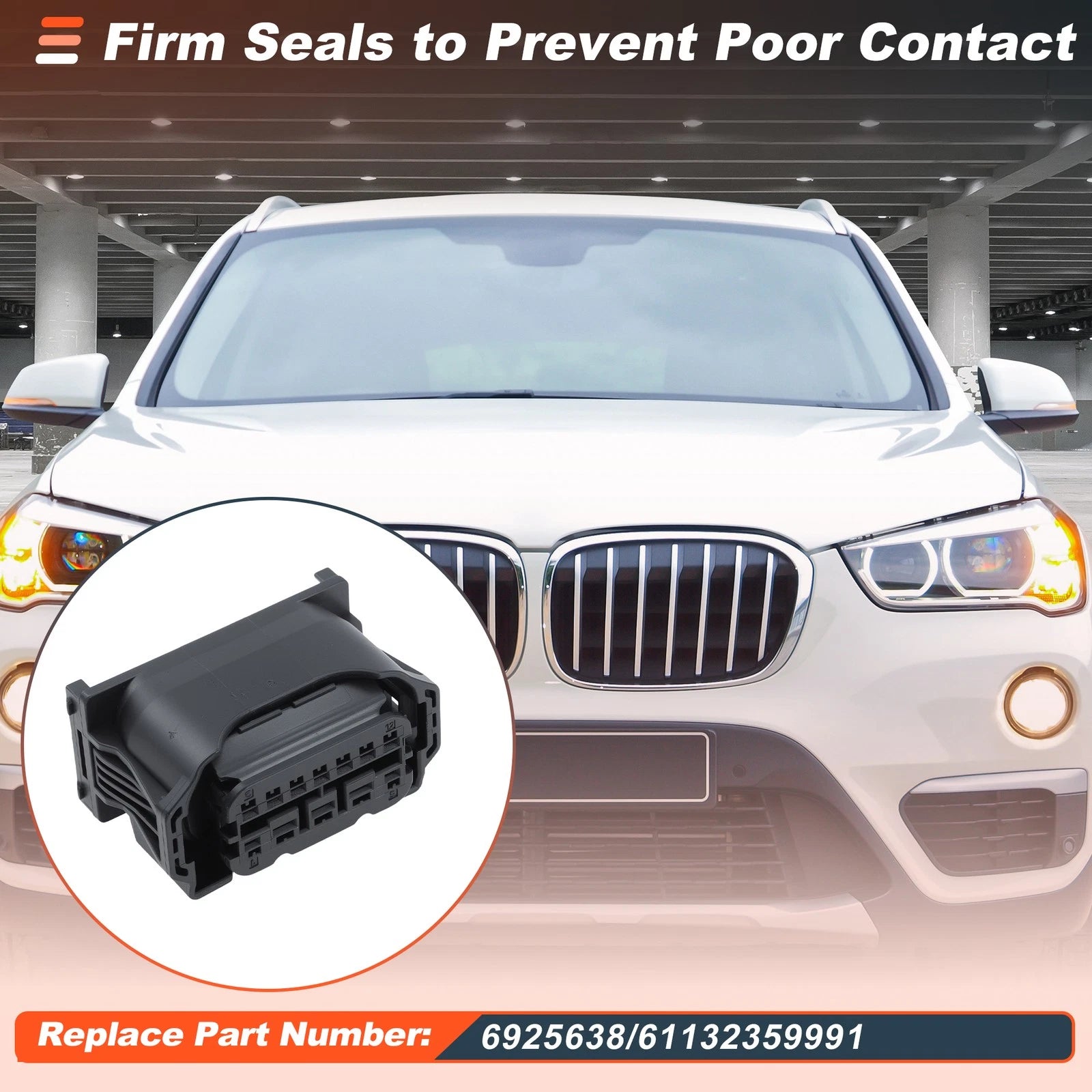 12 Pin Halogen Headlight Plug Connector for BMW E60 G30 E63 F20 F30 E87 E90