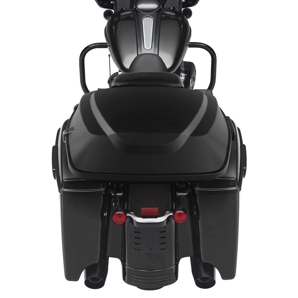 Matte Black Razor Trunk Backrest Pad for Harley Touring (2014–2023)