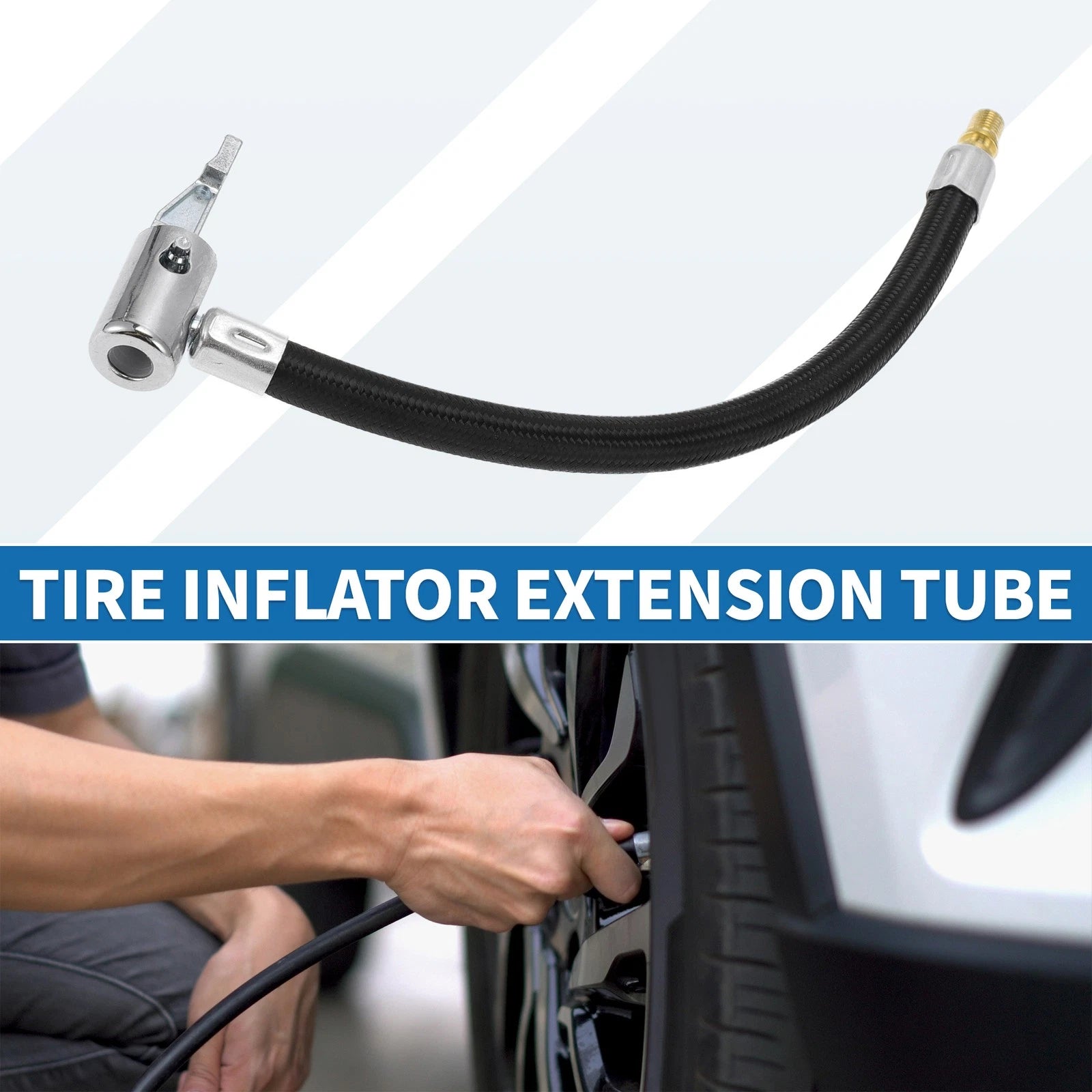 Tire Inflator Extension Tube Replacement for Car Bicycle (2005–2018)