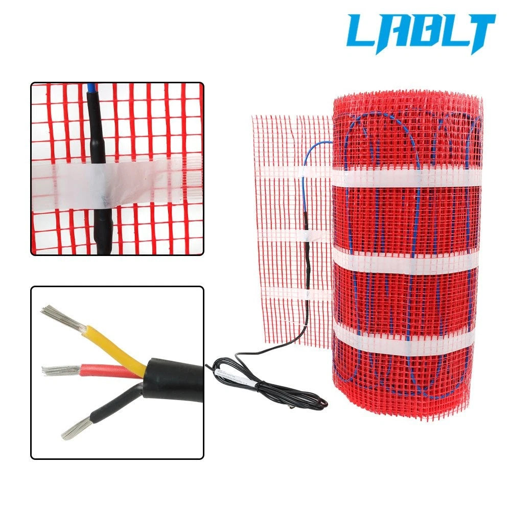 Electric Radiant Floor Heating System for Bathroom Kitchen (100 Sqft, 120V)