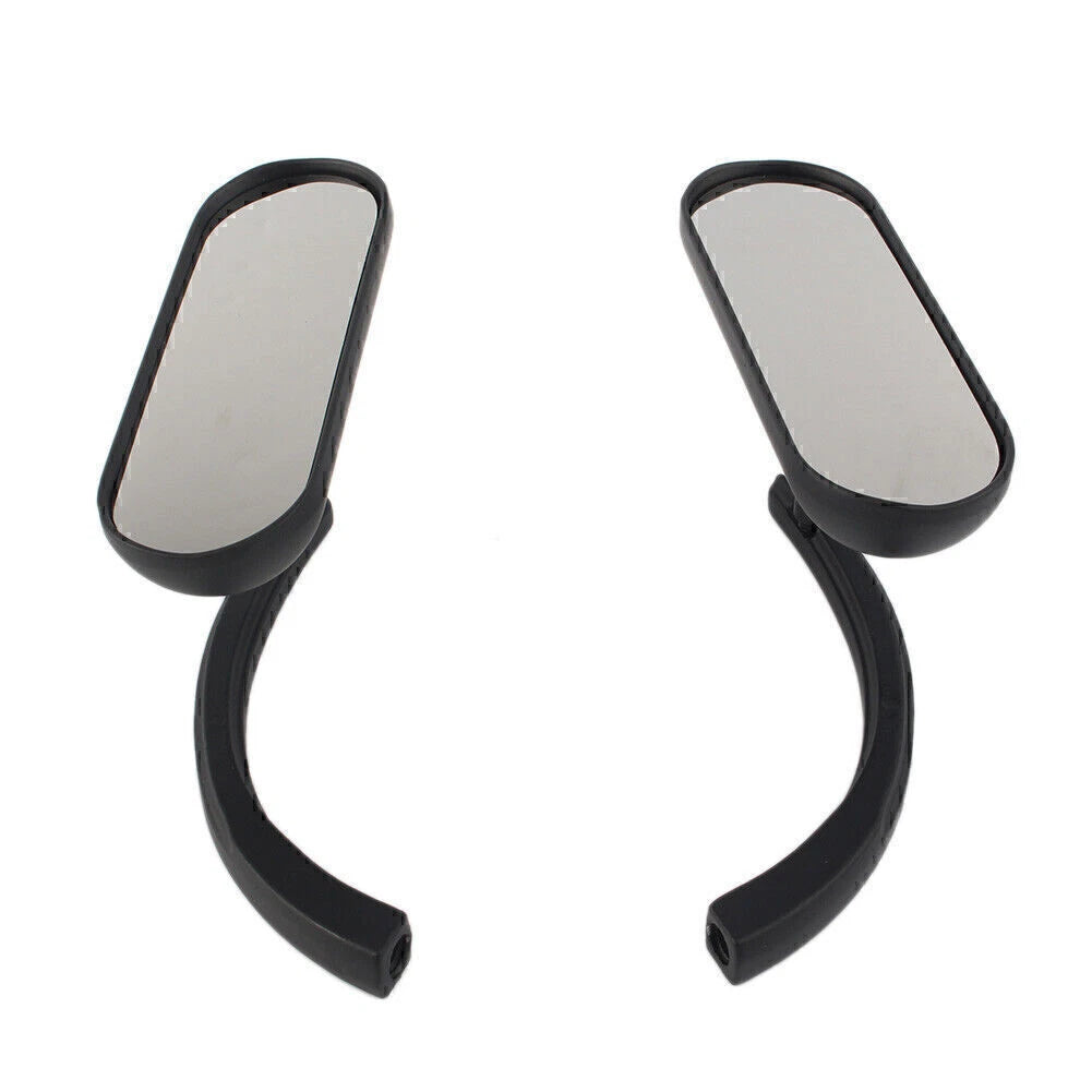 2X Rear View Side Mirrors for Harley Davidson (All Models) Black