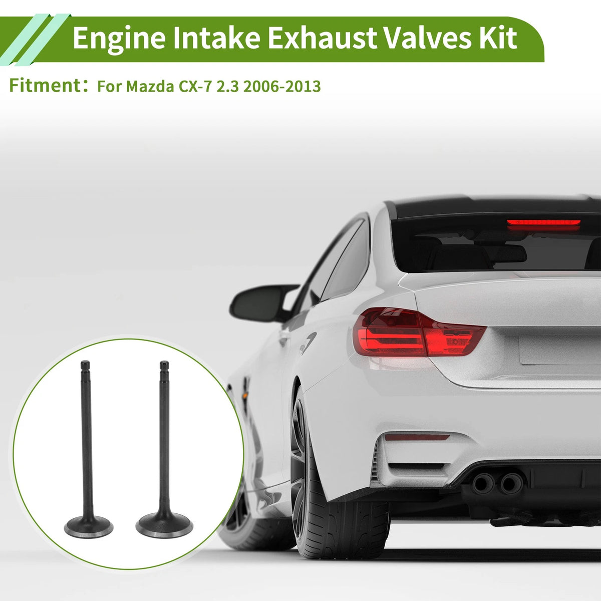 Engine Intake Exhaust Valves Kit for Mazda CX-7 2.3 (2006–2013) 1 Set