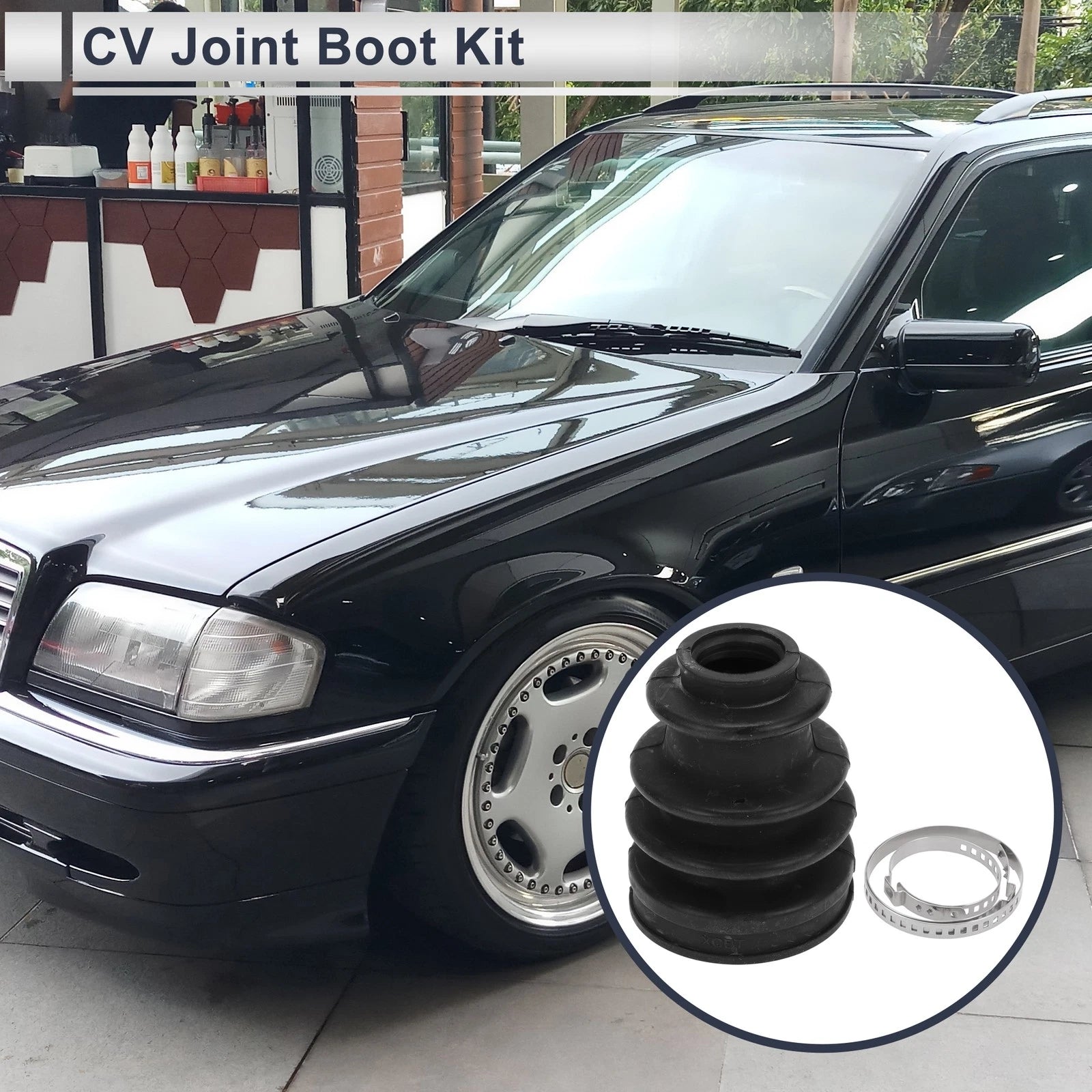 Outer CV Joint Boot Kit with Clamps for Mercedes-Benz C-Class (1960–1963)