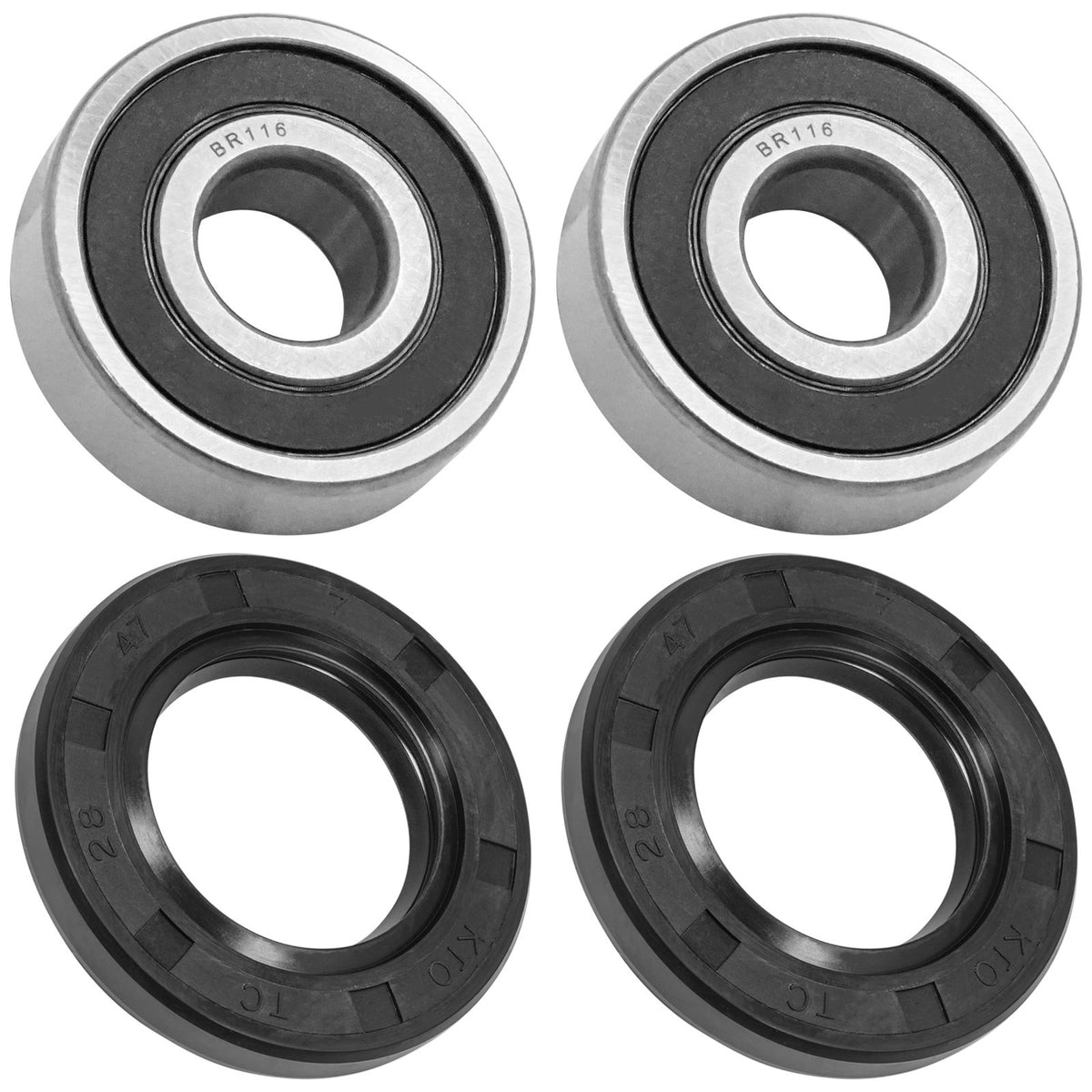 Front Wheel Ball Bearing and Seal Set for Yamaha V Star 1100 2000–2009