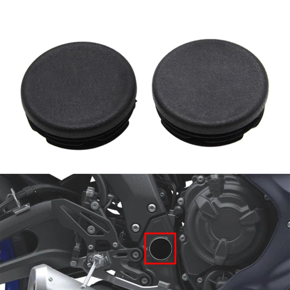 Motorcycle Frame Hole Cover Caps Plug Decorative 2PCS For YAMAHA YZF-R7 2021-22