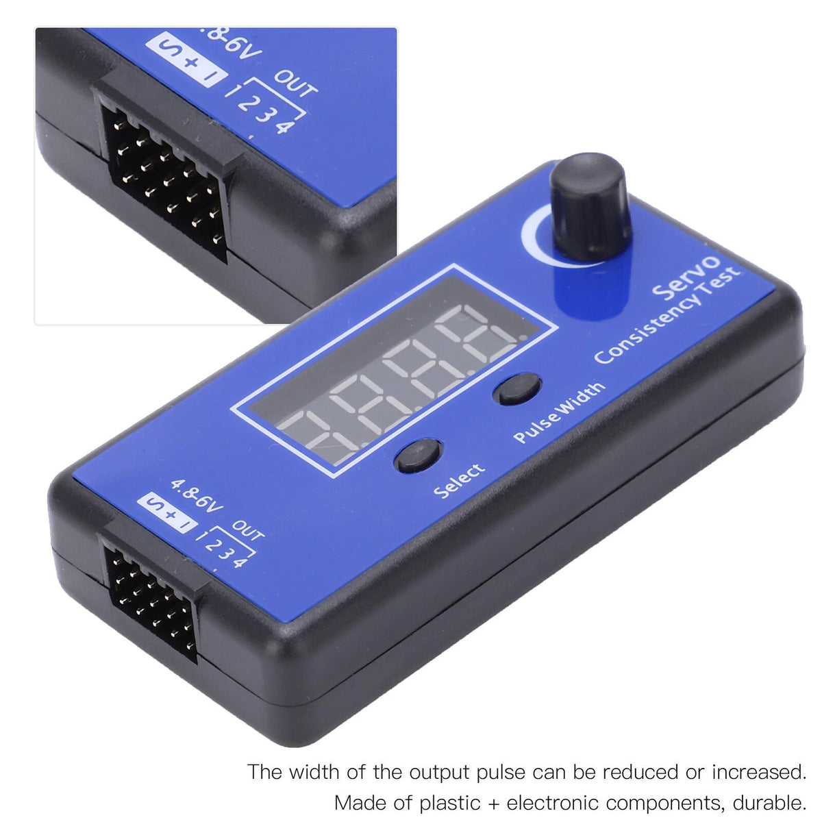 Digital Servo Tester for RC Car/Boat (4.8-6.0V)
