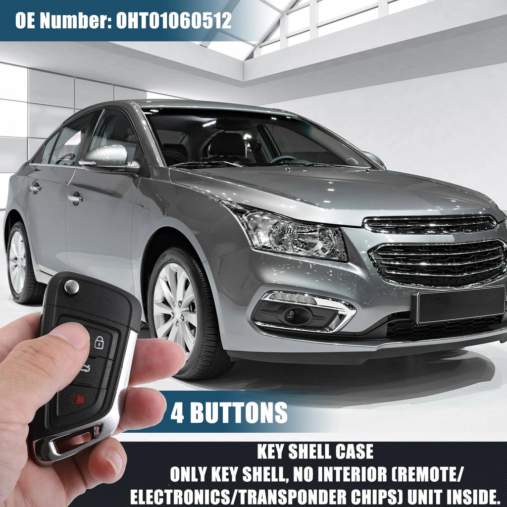4 Button Key Fob Case Replacement for Chevrolet (2004–2006)
