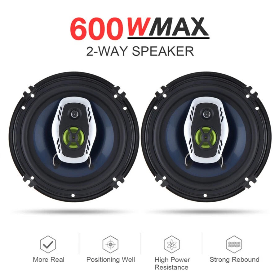 2X 6.5" Coaxial Car Stereo Speakers for