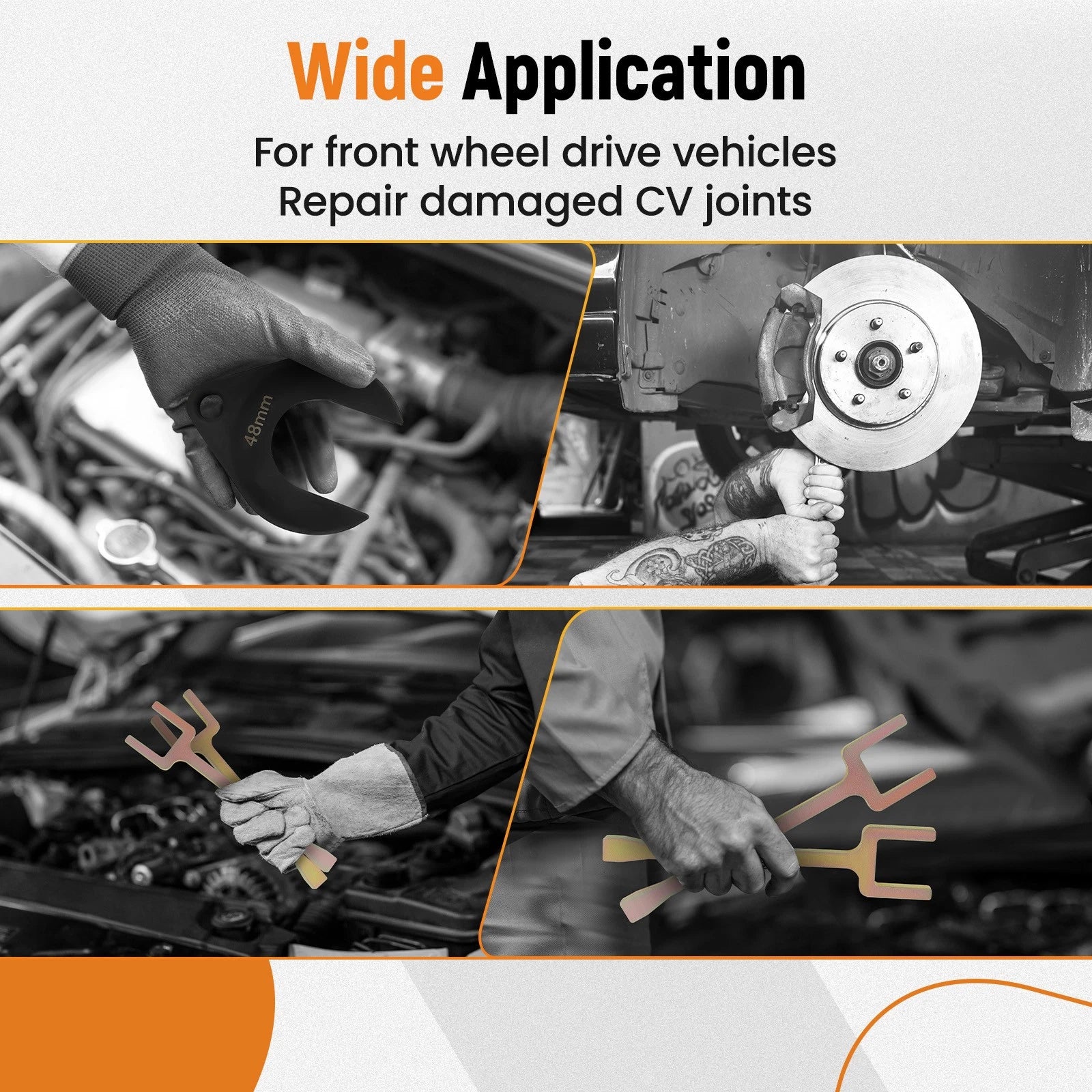Inner CV Axle Removal Tool Set for Front Wheel Drive Vehicles