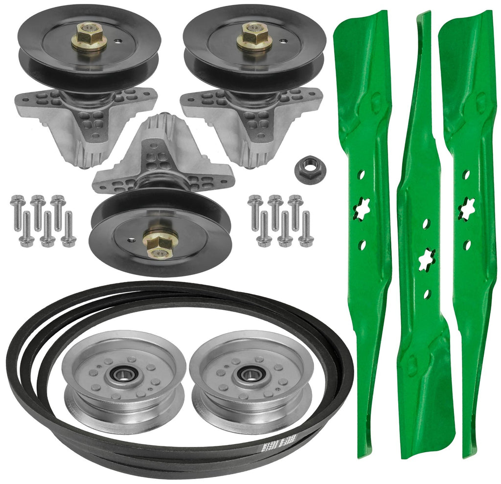 Spindle Assembly with Blade Pulley and Belt for MTD CGT5426 CSLT5424 (2010–2016)
