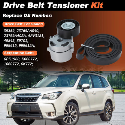 Drive Belt Tensioner Kit Replacement for Subaru BRZ Forester Impreza (2013–2022)