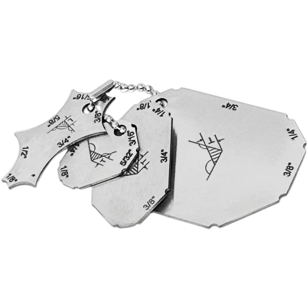 Right Angle Weld Gauge for Stainless Steel Welding Inspection (4.0mm-18.0mm)