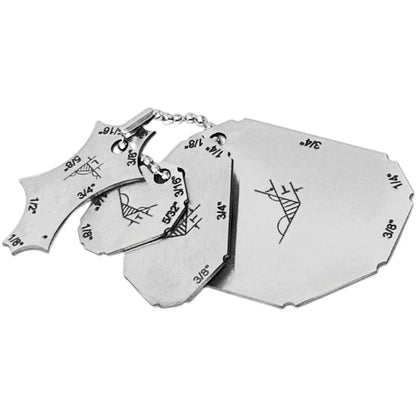 Right Angle Weld Gauge for Stainless Steel Welding Inspection (4.0mm-18.0mm)