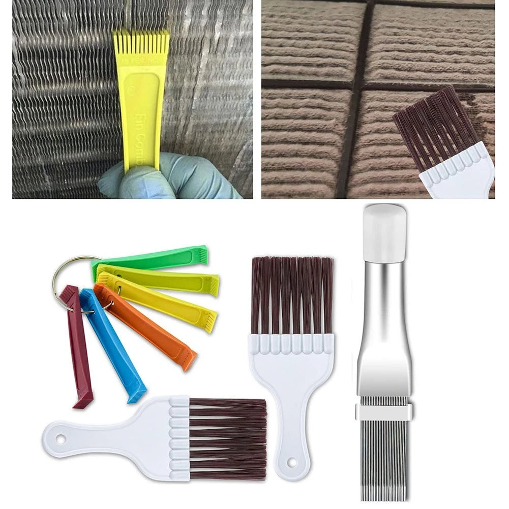 Air Conditioner Fin Comb Set of 4 Hand Tools - ABS Aluminum Stainless Steel