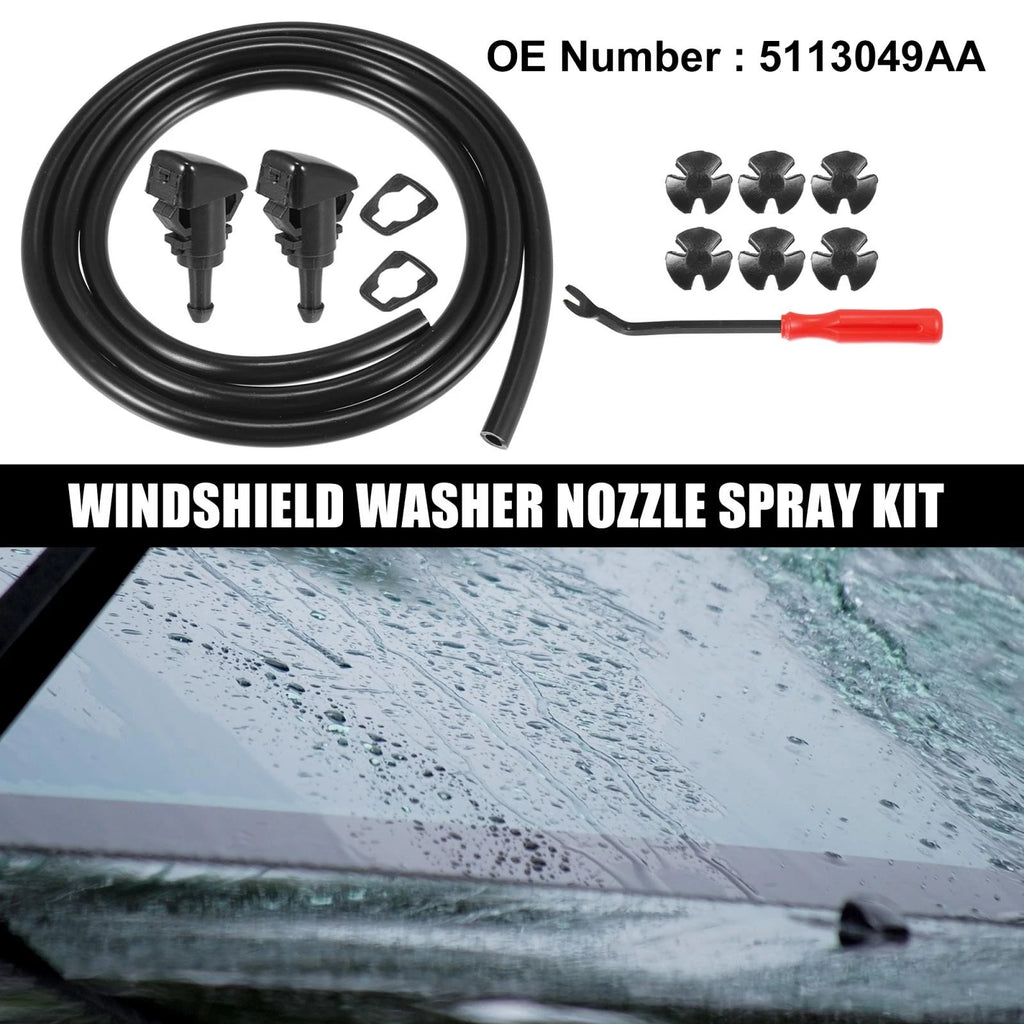 Front Windshield Washer Nozzle Kit Replacement for Chrysler 300C (2004–2010)