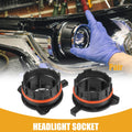 LED Headlight Bulb Retainer Holder Socket Pair for BMW 3 Series (2006–2013)
