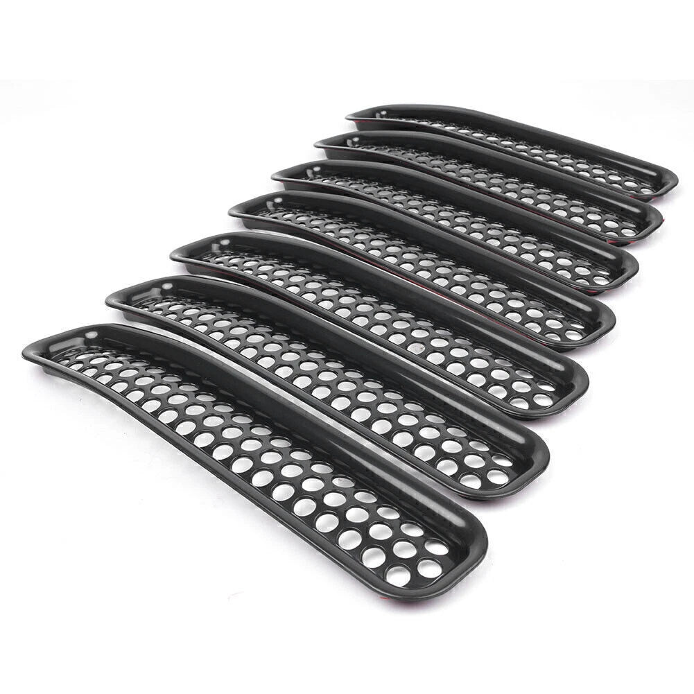 Front Grille Cover Insert Mesh for Jeep Wrangler TJ (1997–2006) Black