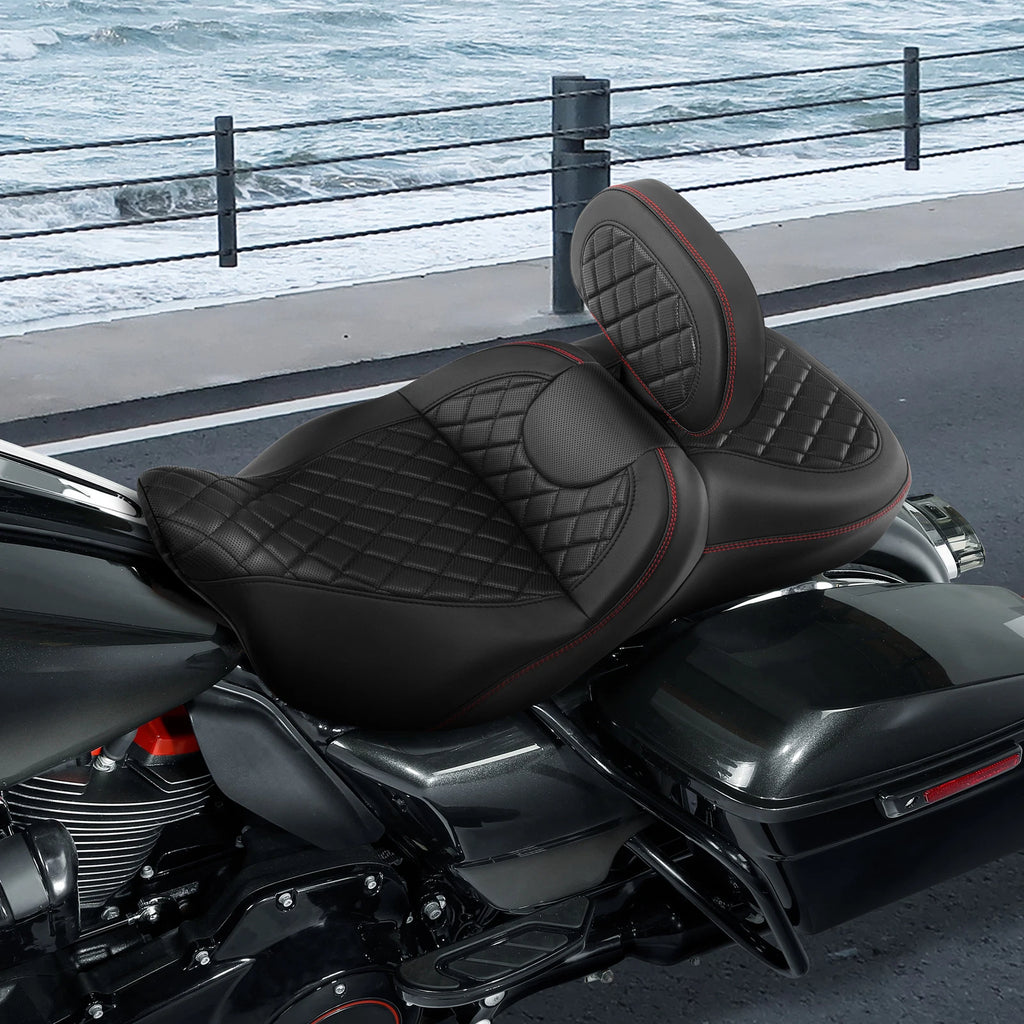 Driver Passenger Seat Backrest for Harley Electra Tri Glide (2009–2023)