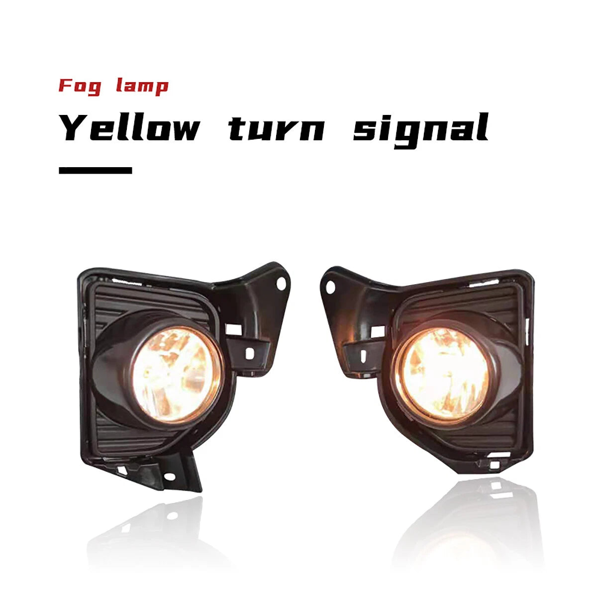 Set of 2 LED DRL Bumper Fog Light Lamp Kit for Toyota Hiace (2014–2018)
