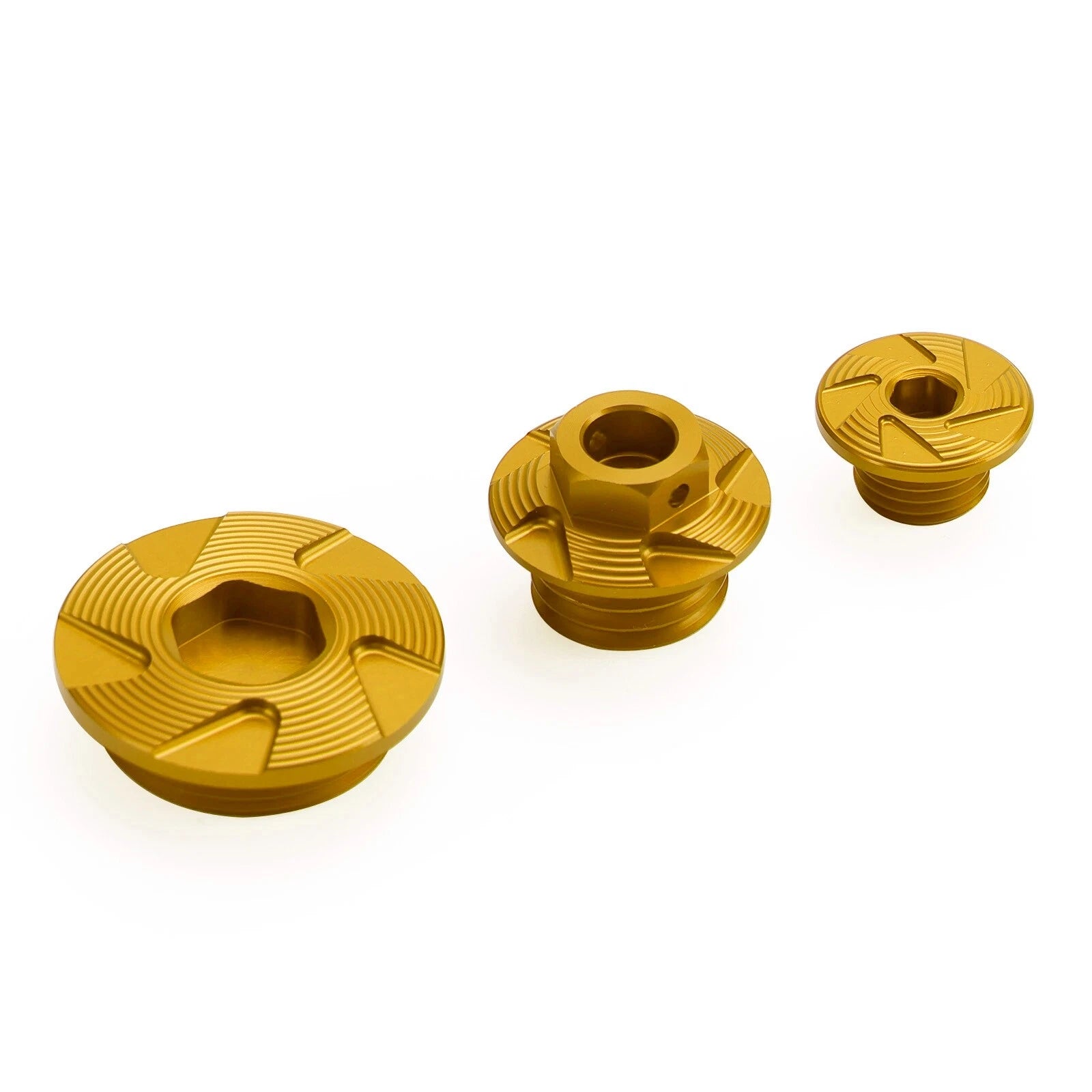 Crankcase Cover Oil Filler Plug Kit Gold for Honda CRF450R CRF450X (2005–2016) T9