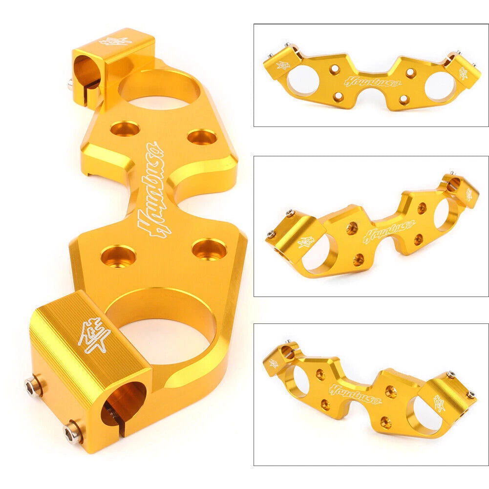 Triple Tree Upper Top Clamp for Suzuki GSXR 1300 Hayabusa (2008–2019) Gold