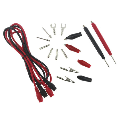 16Pcs Multimeter Test Lead Probe Set with Alligator Clips for