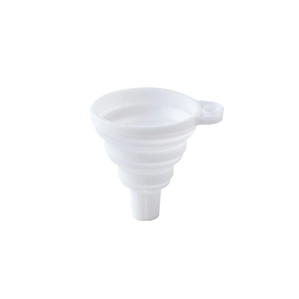 Foldable Silicone Funnel for Travel (5.7x1.5x7.6cm)