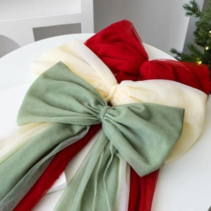 75cm Decorative Tree Top Bow for Holiday Tree Decorations
