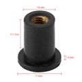 Set of 10 M4 Rubber Well Nuts for Windscreen & Fairing 8mm 5/16"