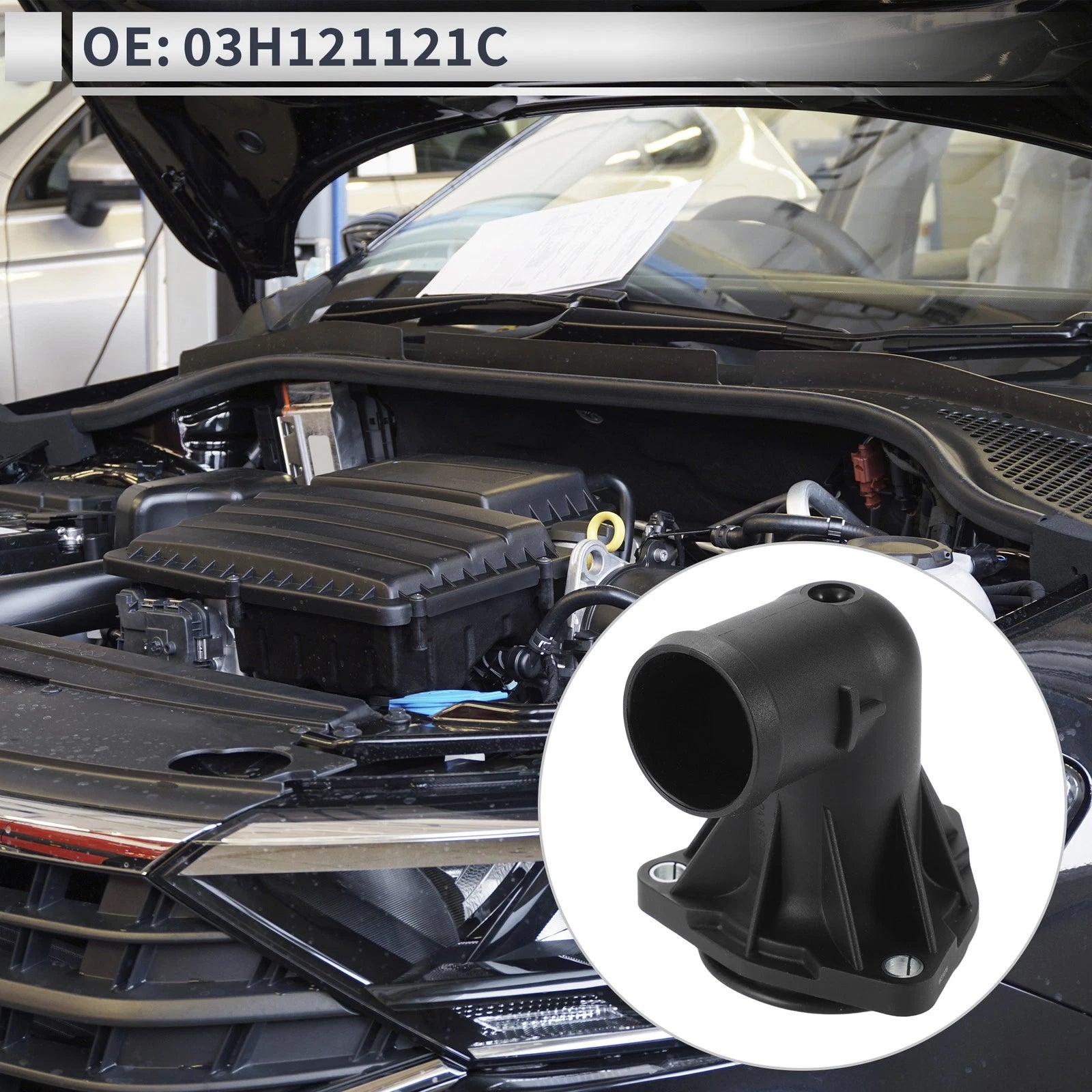 Engine Coolant Thermostat Housing Assembly for Audi Q7 3.6L (2007–2010)