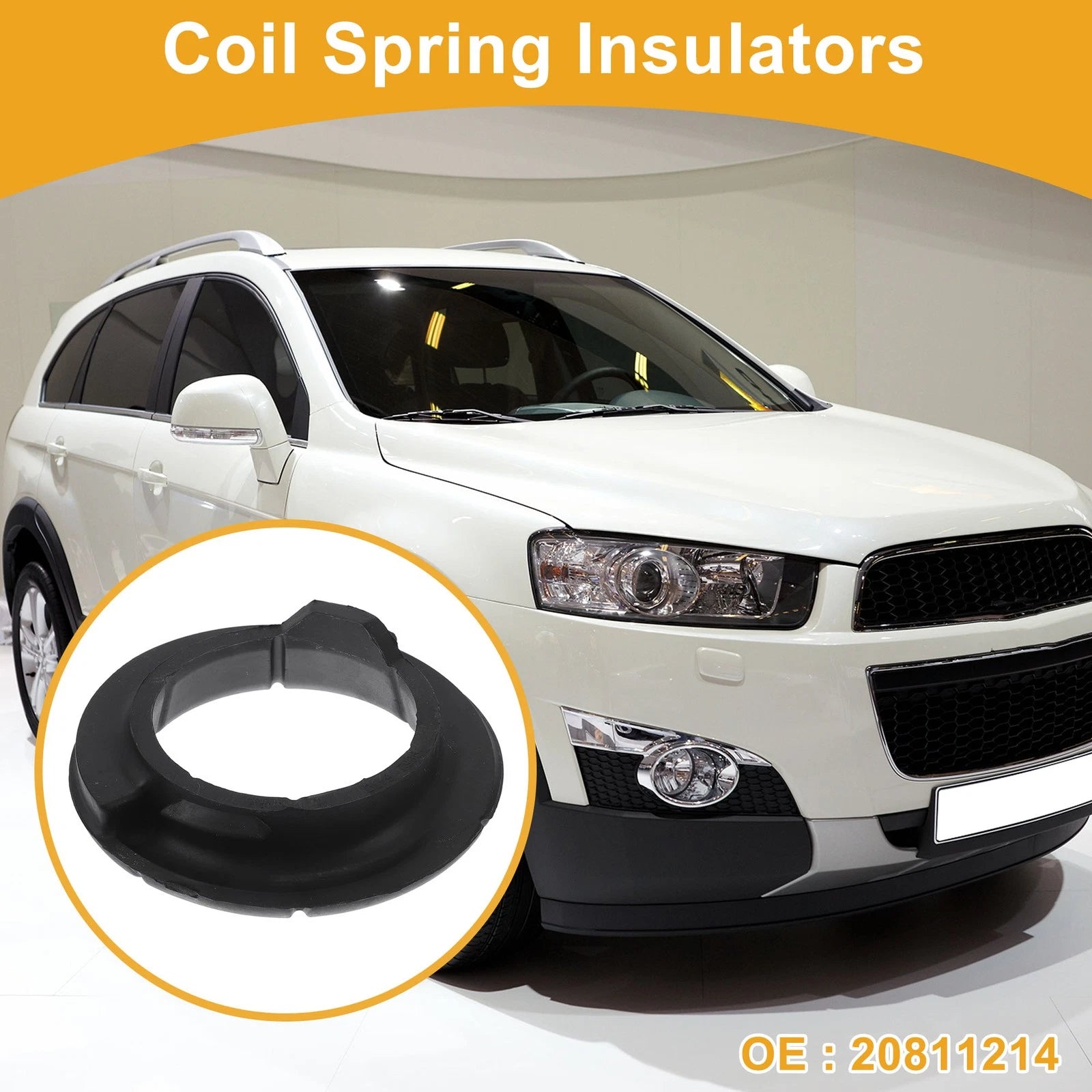 Front Lower Coil Spring Insulators Replacement for Chevrolet Captiva Sport (2012–2015)