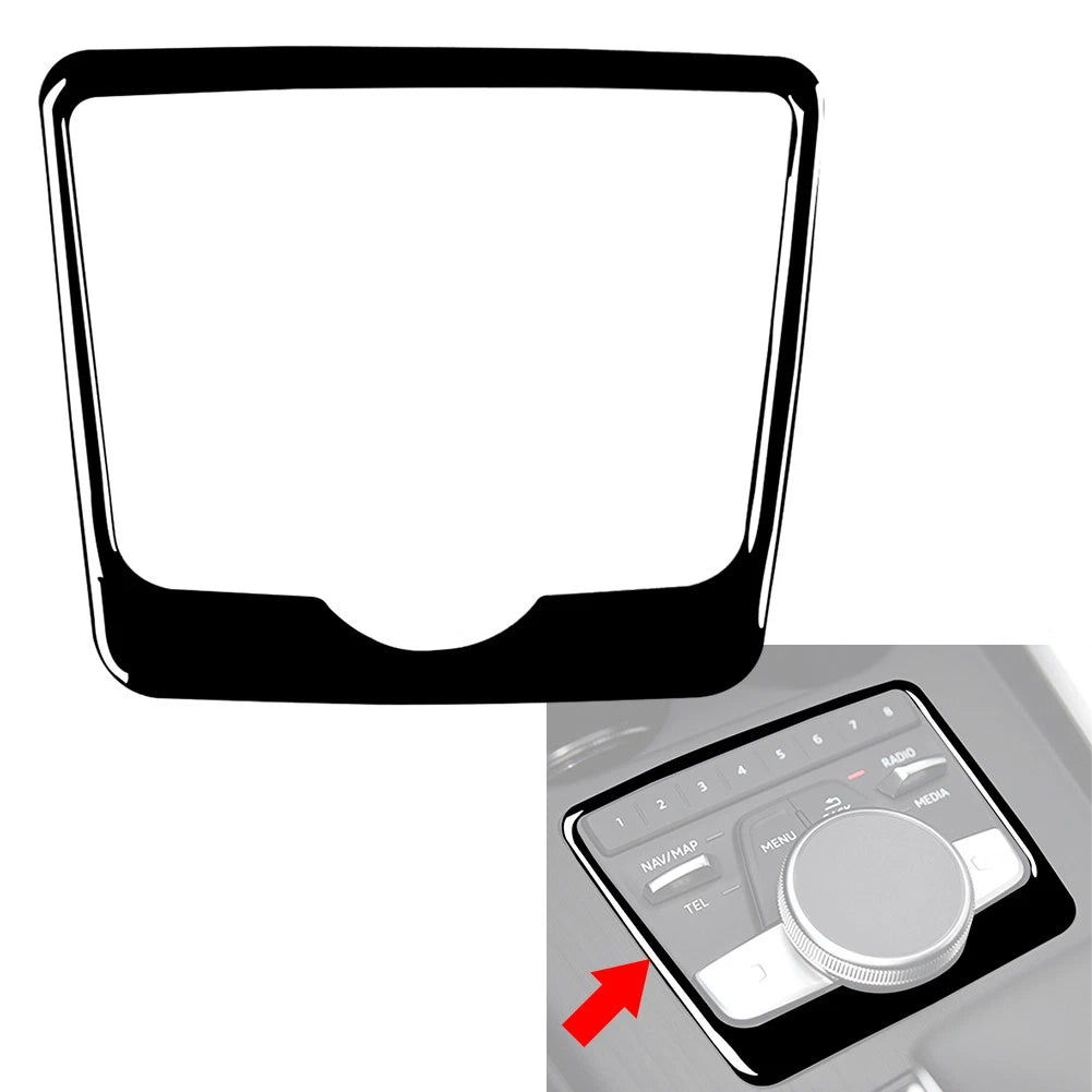 Center Console Multimedia Frame Cover Trim for Audi A4 B9 A5 S4 S5 (2016–2023)